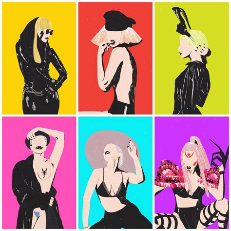 Lady Gaga Eras Collection Illustrations Lady Gaga Pictures Lady