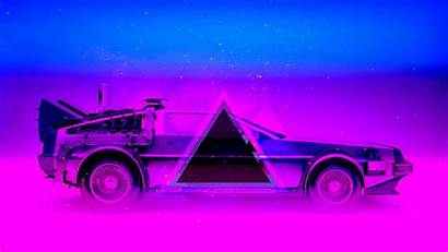 80s Neon Delorean Wallpapers 4k Dmc Purple