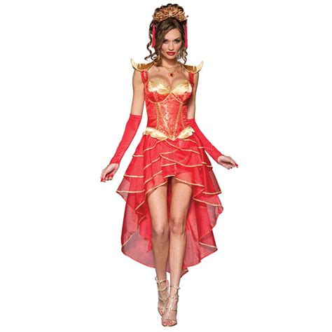 Hot Sexy Red East Gorgeous Gold Lines Evening Party Dresses Halloween