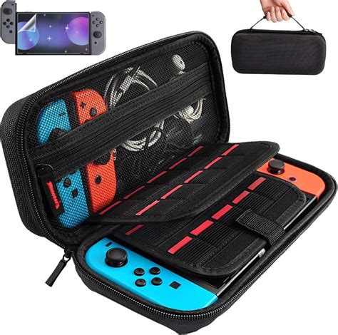 Ns Travel Carrying Case 19 Game Shell Card Holders Pouch Bag For Nintend Switch Console And