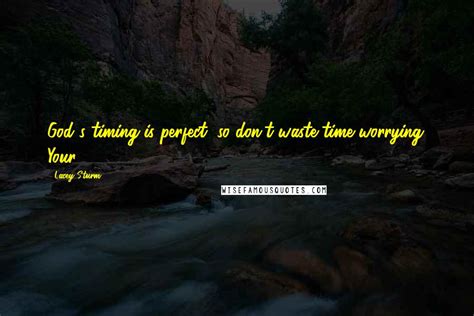 Lacey Sturm Quotes Gods Timing Is Perfect So Dont Waste Time