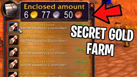 5 Secret Gold Farm Spots In Classic Wow Youtube