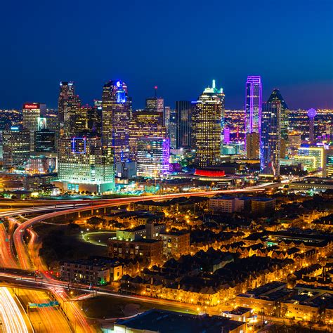How Dallas Skyline Turned Purple For Innovation Dallas Innovates