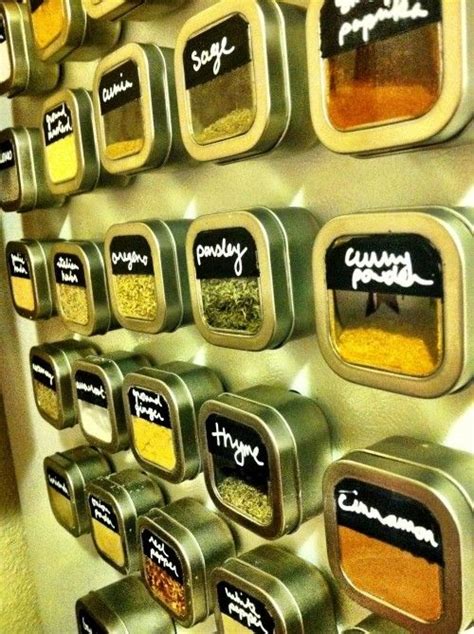 Magnetic Spice Containers Diy Spice Storage Diy Spices Magnetic