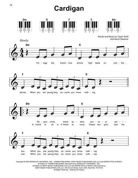 Taylor Swift Cardigan Sheet Music Download Printable Pop Pdf Score How To Play On Cello