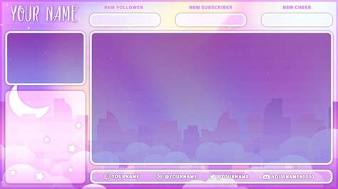 Dreamy Holo Stream Overlay Set For Twitch Kick And Youtube Etsy