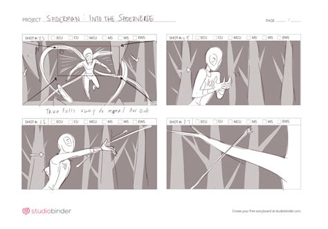 Artstation Storyboards Spider Man Into The Spiderverse