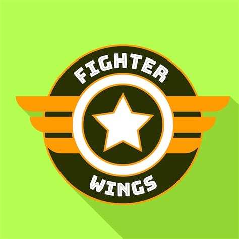 Premium Vector Fighter Wings Logo Flat Illustration Of Fighter Wings
