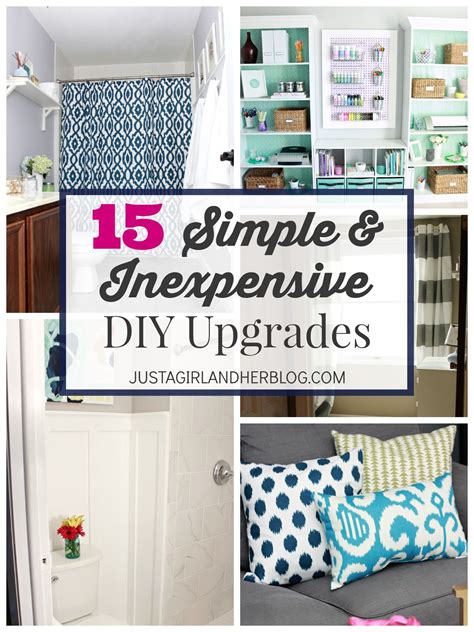 Feel free to add to these projects, and share your ideas with me! 15 Simple & Inexpensive DIY Upgrades | Cute home decor ...