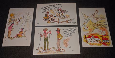 Vintage 1951 Elmer Anderson Comic Postcard Lot Of 4 Unused 1799442947