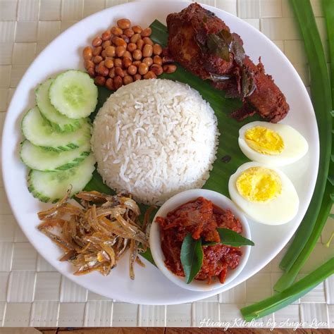 Nasi Lemak Recipe Coconut Milk Rice Huang Kitchen Recipe