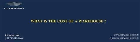 Warehouse Construction Cost Allwarehouses
