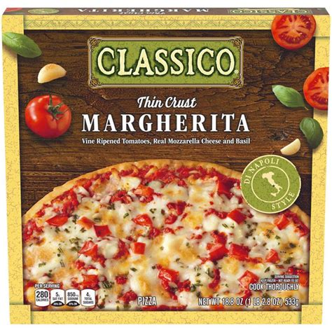 Classico Thin Crust Margherita Frozen Pizza Meal 228 Oz Instacart