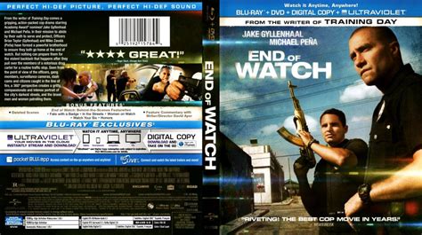 Hard to watch some parts because of the raw truth but an absolute must watch for everyone. End Of Watch - Movie Blu-Ray Scanned Covers - End Of Watch ...