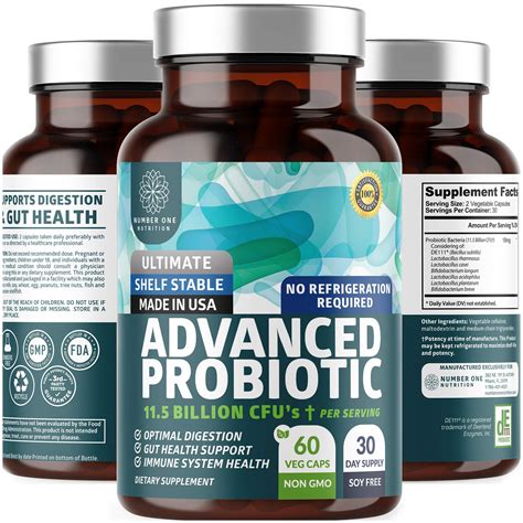 buy n1n premium probiotics for men and women [11 5 billion cfus] lactobacillus ophilus probiotic