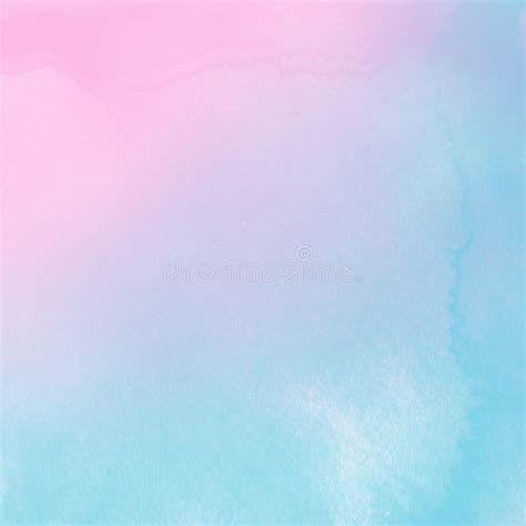 Abstract Blue And Pink Pastel Watercolor Background Stock Illustration