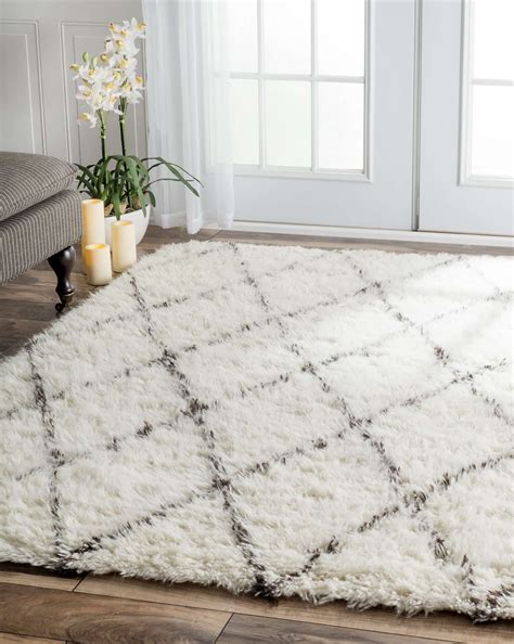 Check spelling or type a new query. Tuscan Wool Moroccan Shag Ivory Rug | Plush area rugs ...