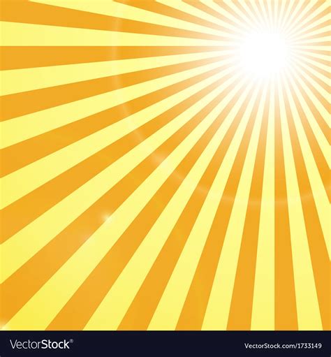 Shining Sun Rays Background Royalty Free Vector Image