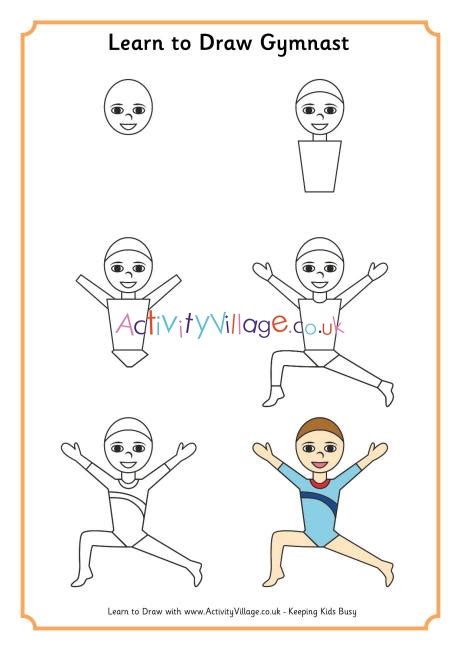 Learn To Draw A Gymnast 1