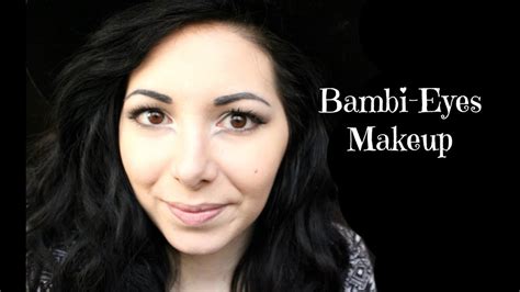 bambi eyes makeup tutorial youtube