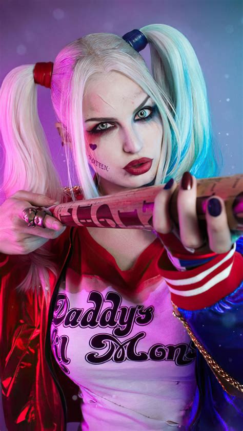 1405843 Harley Quinn Superheroes Hd 4k Artist Artwork Digital Art Cosplay Phone