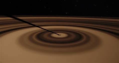 A newly discovered alien planet's ring system puts saturn's collection to shame. 1SWASP J1407b's massive ring system, with a radius of 0.6 ...