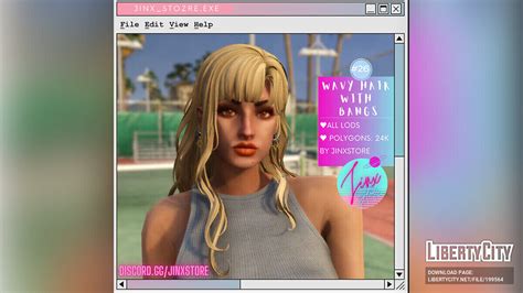 Download Wavy Hair With Bangs For Gta 5