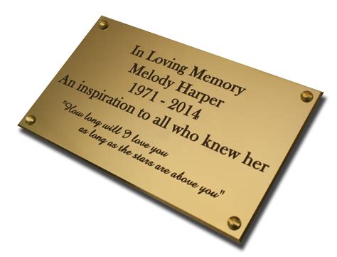 Solid Brass Engraved Plaque Urns For Ashes