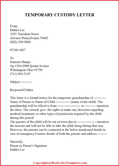 Sample Character Reference Letter For Court Child Custody Pdf Best
