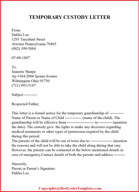 Sample Character Reference Letter For Court Child Custody [PDF] | Best