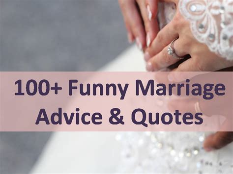 100 Funny Marriage Advice Quotes