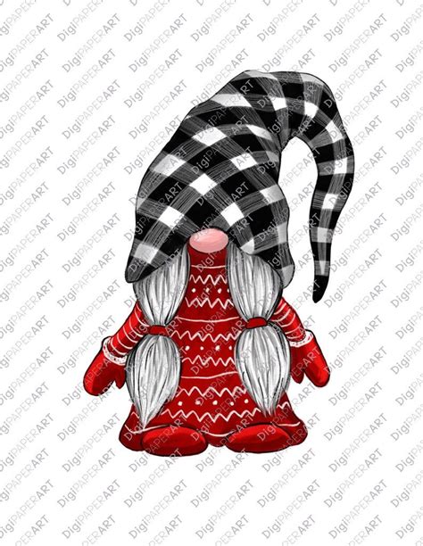 Christmas Png Gnome Clipart Scandinavian Gnomes Clipart Etsy Nordic