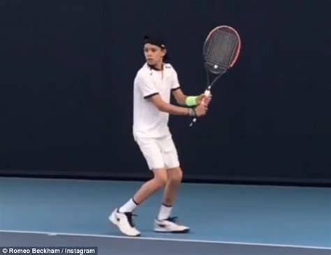 His father is one of the most famous footballers to have ever played the game but romeo beckham is a potential hot shot in tennis. Romeo Beckham is talented at tennis, says Grigor Dimitrov ...
