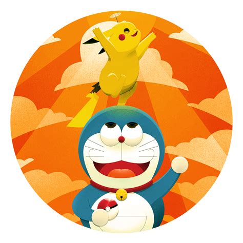 Pocket Monsters Pikachu And Doraemon By Pamzers2 On Deviantart