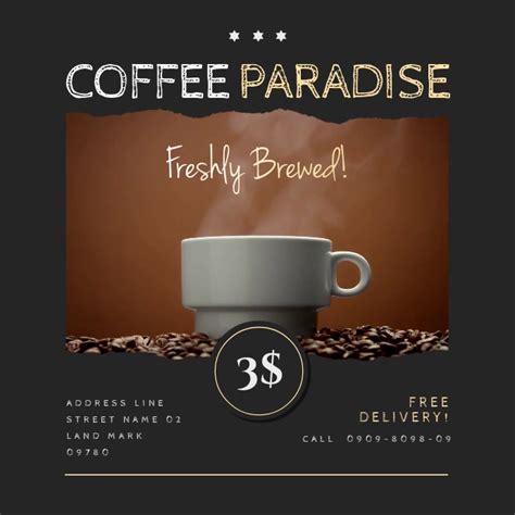 Coffee Shop Video Ad Design Template Postermywall
