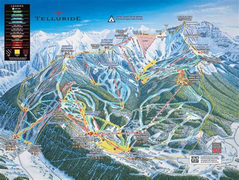 Telluride Trail Map Large The Hotel Telluride