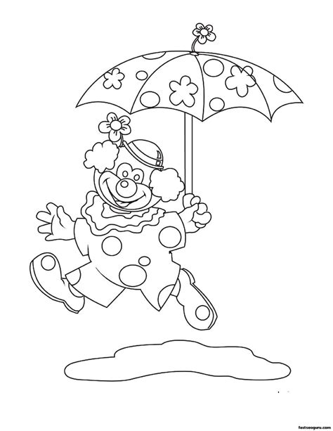 4th of july fireworks coloring page. Clown Printable Coloring Pages - Coloring Home