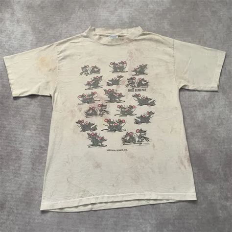 Vintage 1993 Three Blind Mice Sex Positions Shirt Size L Single Stitch