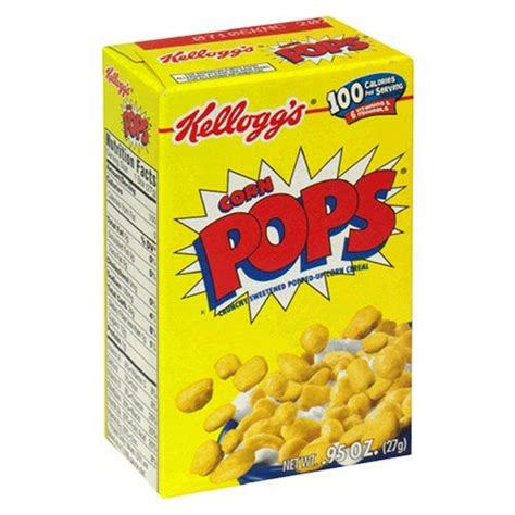 Kelloggs Corn Pops Breakfast Cereal Original Single Serve 095 Oz