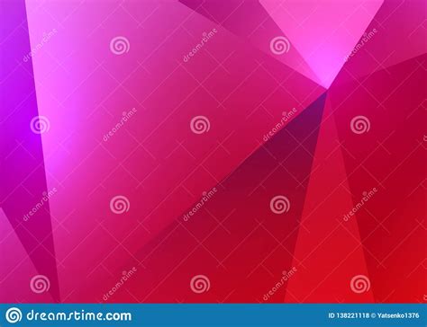Polygonal Bright Ruby Reflective Vector Background Stock Vector