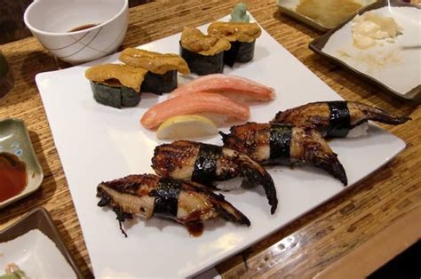 Uni Snow Crab Leg And Fresh Water Eel Sushi
