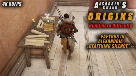 Assassin S Creed Origins Nightmare Difficulty Papyrus In Alexandria