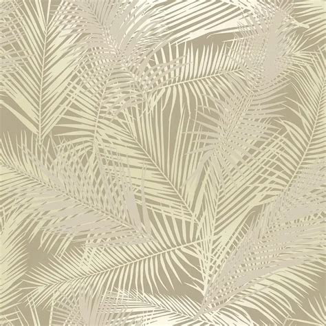2023s Hot Sale Eden Wallpaper Collection Ilana Leaf Cream And Pearl