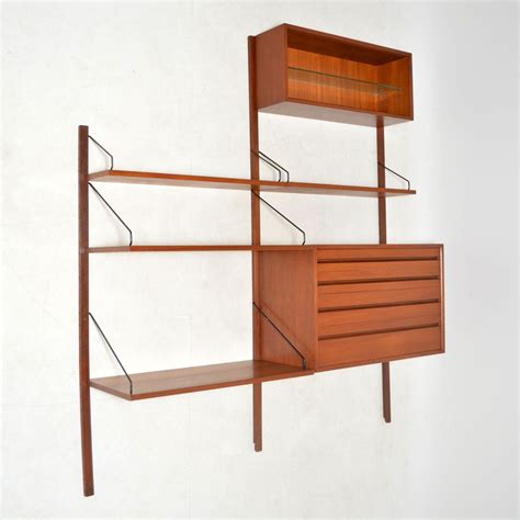 1960's Vintage Danish Teak Wall Unit by Poul Cadovius ...