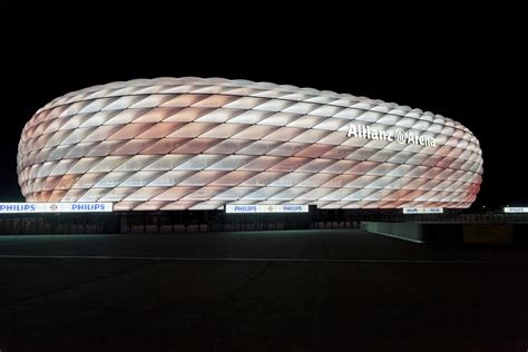 The allianz arena is popularly known with the nickname schlauchboot(english: Connected Philips LED lighting for the Allianz Arena: FC ...