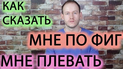 КАК СКАЗАТЬ МНЕ ПЛЕВАТЬ МНЕ ПОФИГ МНЕ ВСЁ РАВНО по английски youtube