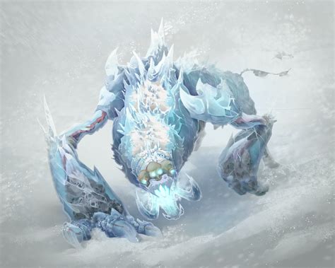 Artstation Ice Creature Design