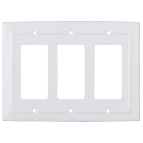 Monarch Abode Architectural 3 Gang Decoratorrocker Wall Plate Classic