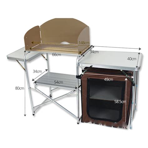 Maybe you would like to learn more about one of these? Foldable Camping Kitchen Unit Cook Table Storage Cupboard ...