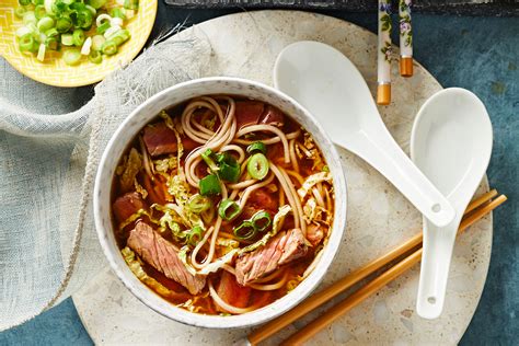 Beef Ramen Soup With Soba Noodles Recipe New Idea Magazine